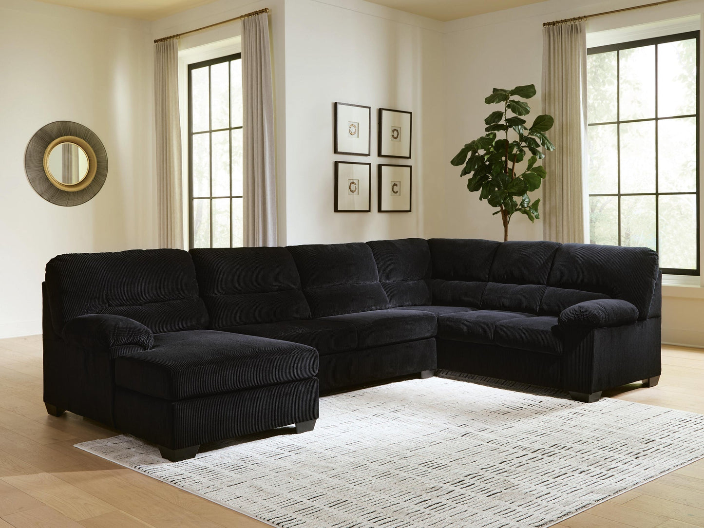 SimpleJoy 3-Piece Sectional with Chaise Signature Design by Ashley®