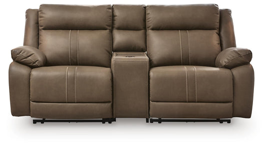 Max-Momentum 3-Piece Power Reclining Sectional Loveseat with Audio Console Signature Design by Ashley®