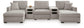 ModMax Luxe 5-Piece Double Chaise Sectional with Audio Consoles Benchcraft®
