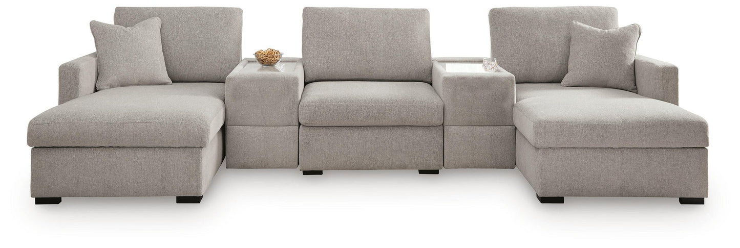 ModMax Luxe 5-Piece Double Chaise Sectional with Storage Consoles Benchcraft®