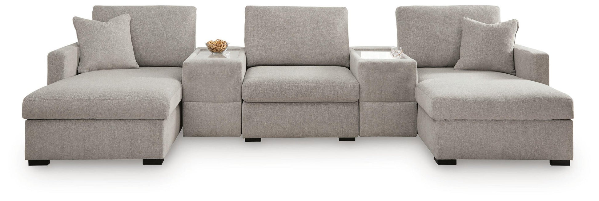 ModMax Luxe 5-Piece Double Chaise Sectional with Storage Consoles Benchcraft®