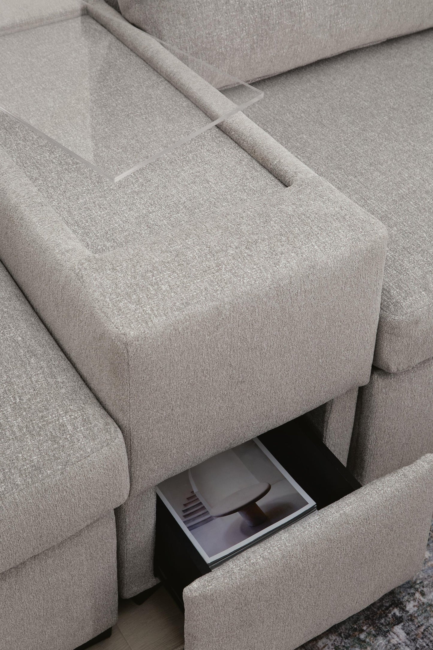 ModMax Luxe 5-Piece Double Chaise Sectional with Storage Consoles Benchcraft®