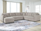 ModMax Luxe 5-Piece Sectional with Chaise and Pop Up Sleeper Benchcraft®