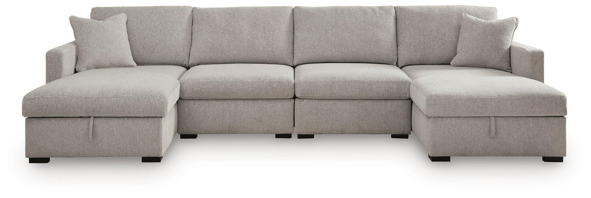 ModMax Luxe 4-Piece Double Storage Chaise Sectional Benchcraft®
