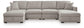 ModMax Luxe 4-Piece Double Storage Chaise Sectional Benchcraft®