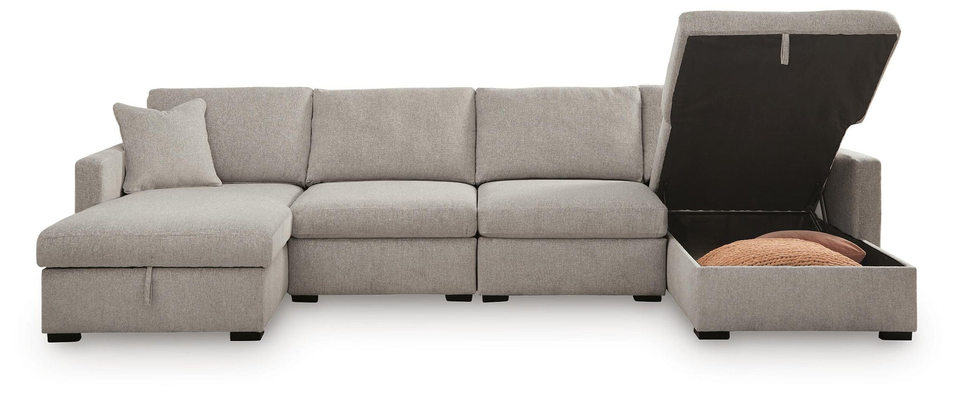 ModMax Luxe 4-Piece Double Storage Chaise Sectional Benchcraft®