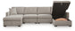 ModMax Luxe 4-Piece Double Storage Chaise Sectional Benchcraft®