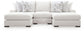 Misty-Lakes 3-Piece Double Chaise Sectional Signature Design by Ashley®