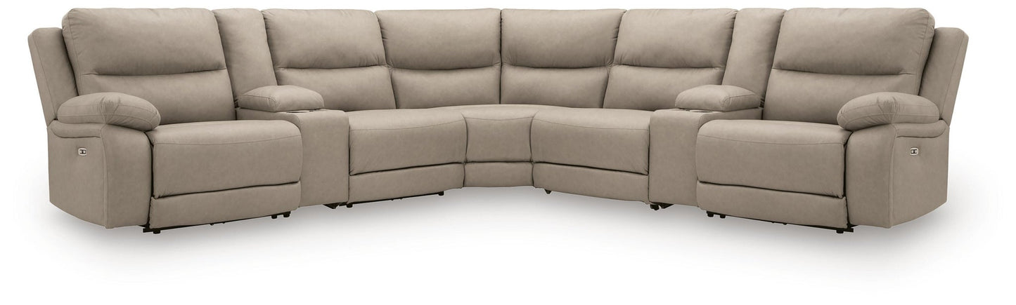 Narwhal Place 7-Piece Reclining Sectional with Storage Consoles Signature Design by Ashley®