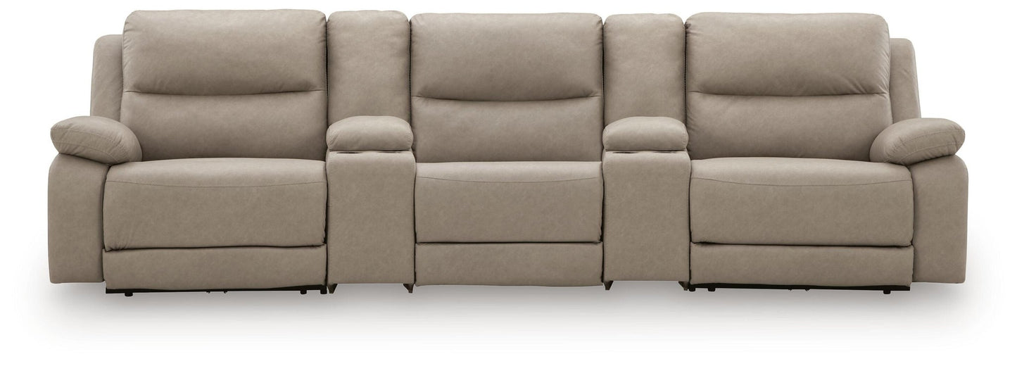 Narwhal Place 5-Piece Reclining Sectional with Storage Consoles Signature Design by Ashley®