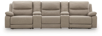 Narwhal Place 5-Piece Reclining Sectional with Storage Consoles Signature Design by Ashley®