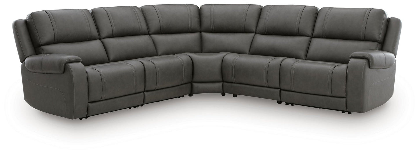 5Z - Pittson 5-Piece Power Reclining Sectional Signature Design by Ashley®