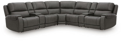 5Z - Pittson 7-Piece Power Reclining Sectional Signature Design by Ashley®
