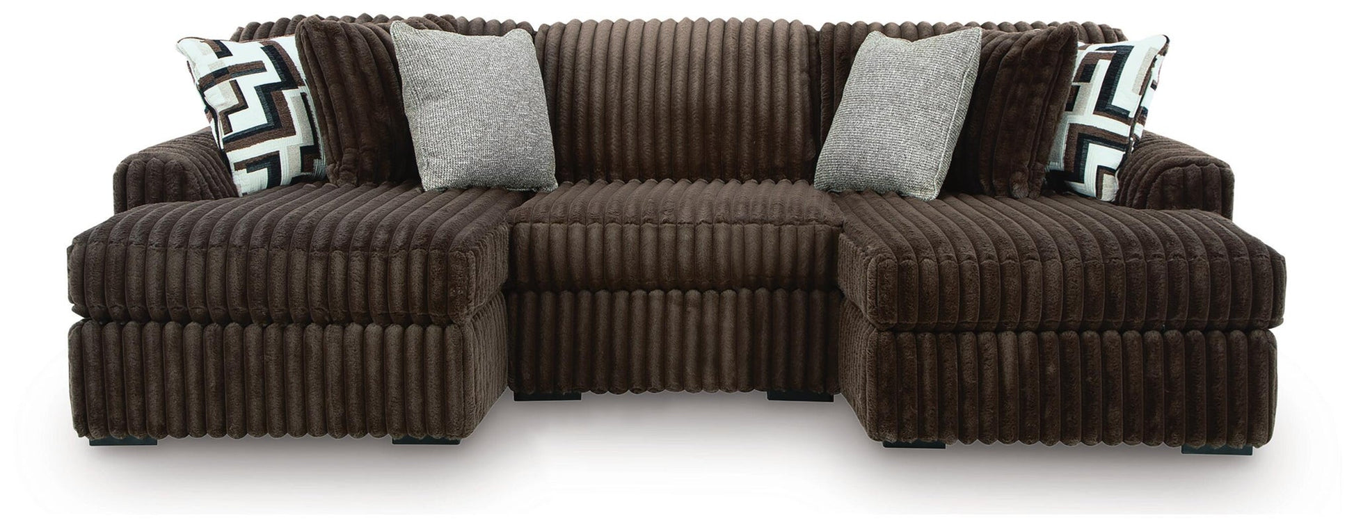 Midnight-Madness 3-Piece Double Chaise Sectional Signature Design by Ashley®
