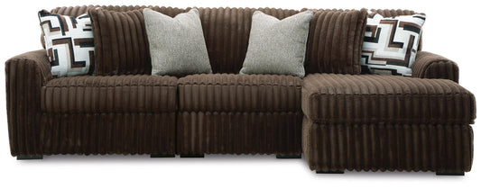 Midnight-Madness 3-Piece Sectional with Chaise Signature Design by Ashley®