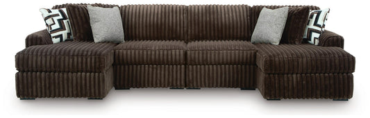 Midnight-Madness 4-Piece Double Chaise Sectional Signature Design by Ashley®