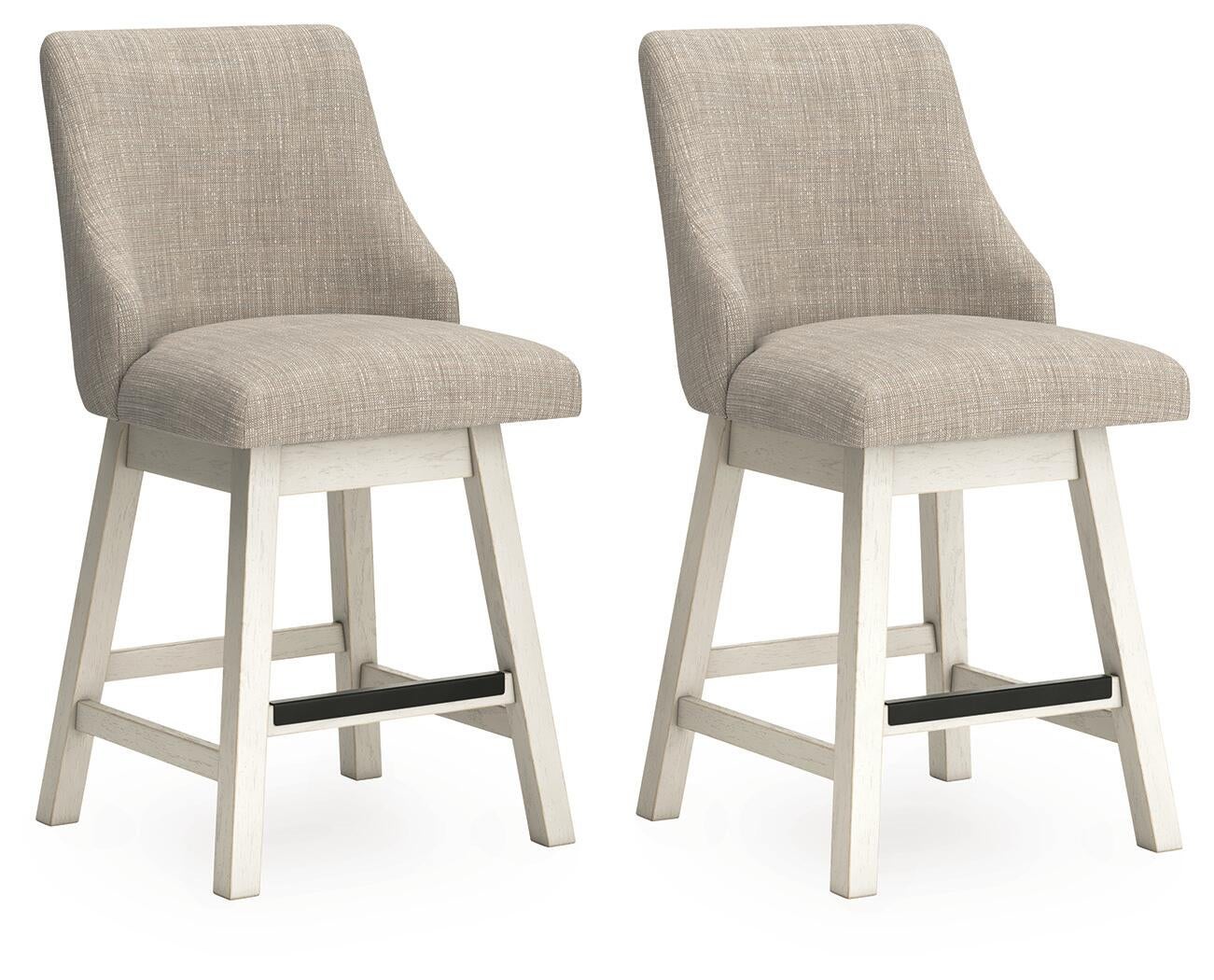 Robbinsdale UPH Swivel Barstool (2/CN) Signature Design by Ashley®