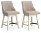 Robbinsdale UPH Swivel Barstool (2/CN) Signature Design by Ashley®