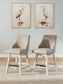 Robbinsdale UPH Swivel Barstool (2/CN) Signature Design by Ashley®