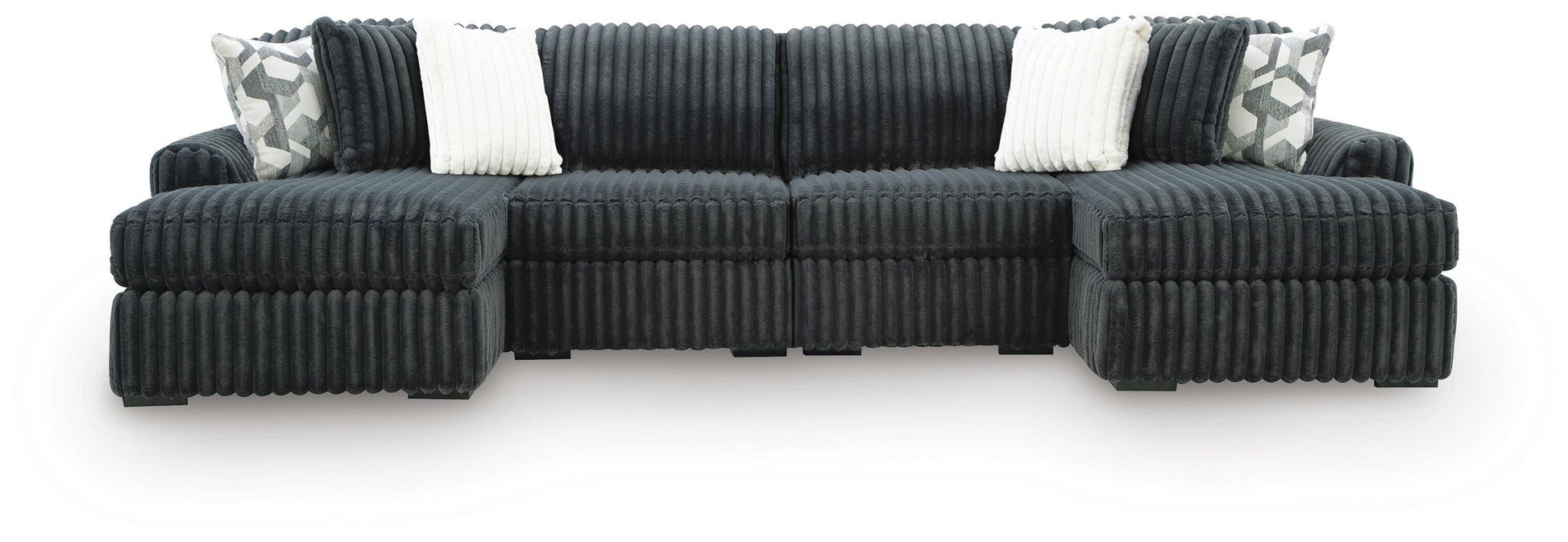 Midnight-Madness 4-Piece Double Chaise Sectional Signature Design by Ashley®