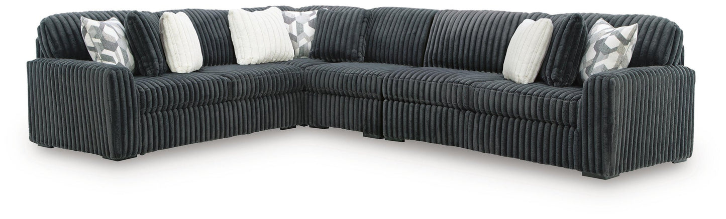 Midnight-Madness 4-Piece Sectional Signature Design by Ashley®