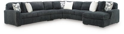 Midnight-Madness 5-Piece Sectional with Chaise Signature Design by Ashley®