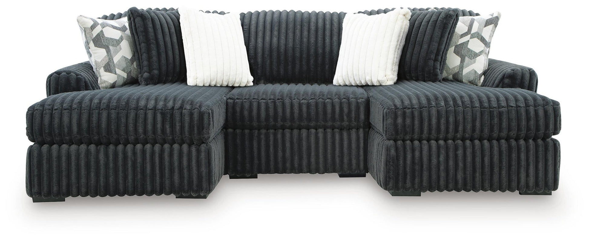 Midnight-Madness 3-Piece Double Chaise Sectional Signature Design by Ashley®
