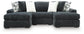 Midnight-Madness 3-Piece Double Chaise Sectional Signature Design by Ashley®