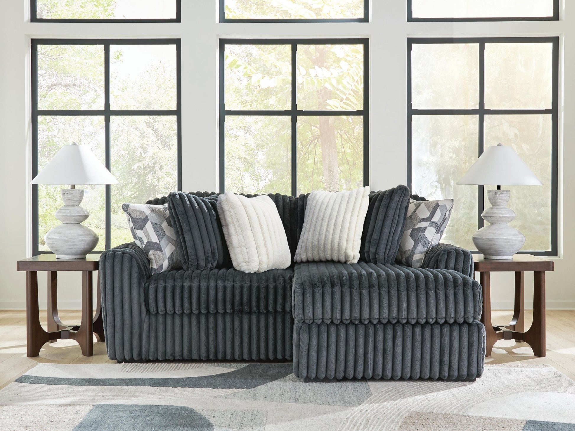 Midnight-Madness 2-Piece Sectional with Chaise Signature Design by Ashley®