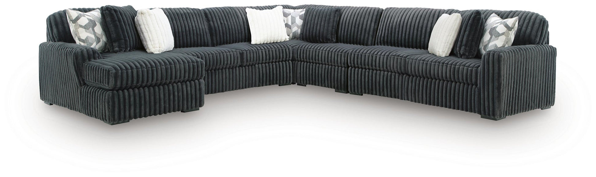 Midnight-Madness 5-Piece Sectional with Chaise Signature Design by Ashley®