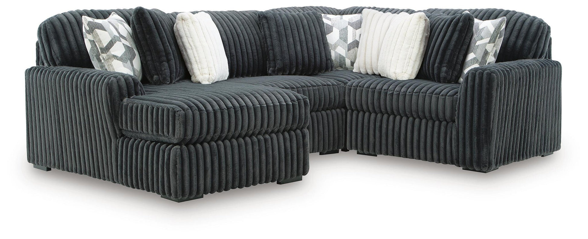 Midnight-Madness 4-Piece Sectional with Chaise Signature Design by Ashley®