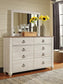 Willowton Dresser and Mirror Signature Design by Ashley®
