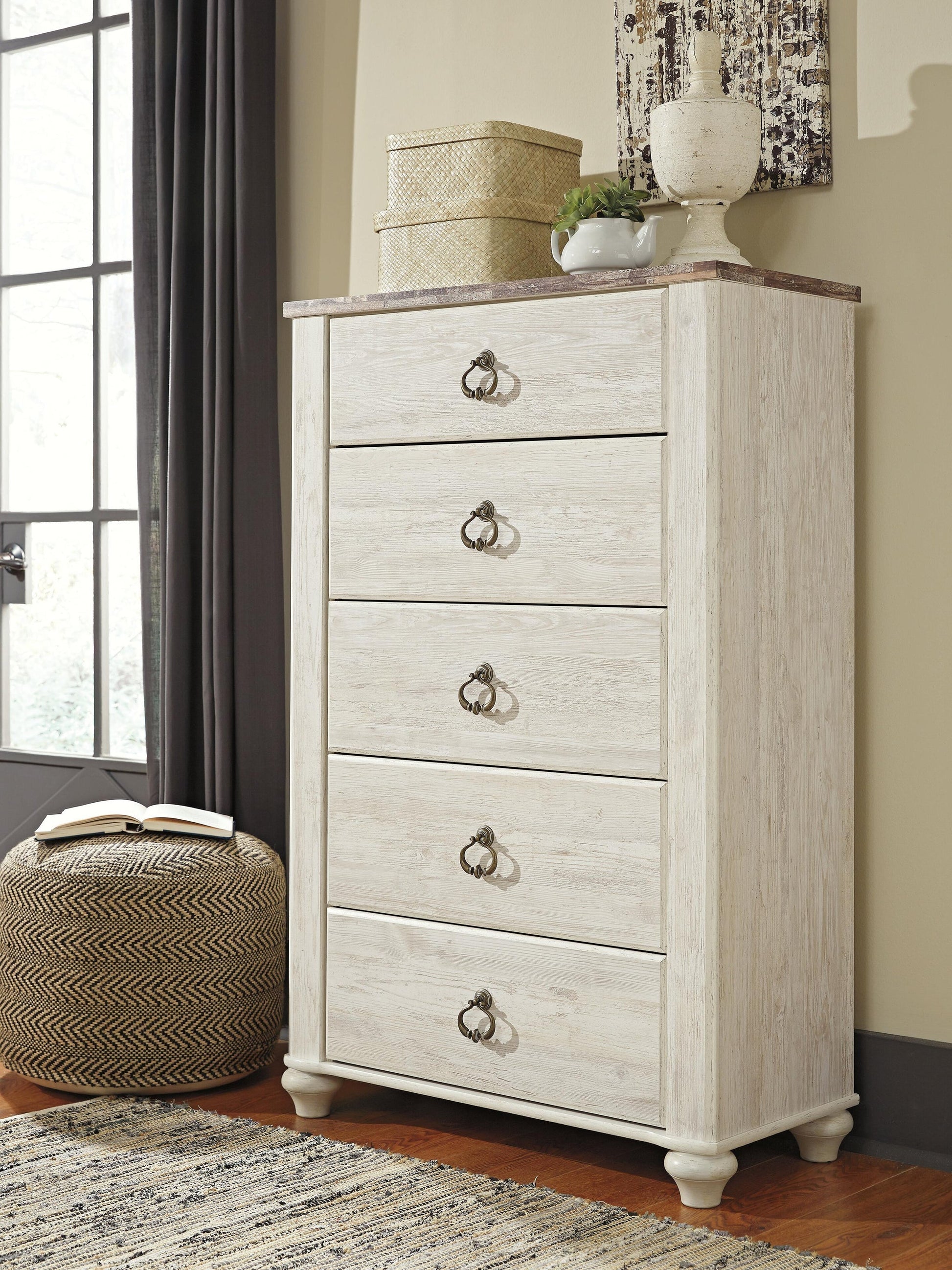 Willowton Five Drawer Chest Signature Design by Ashley®