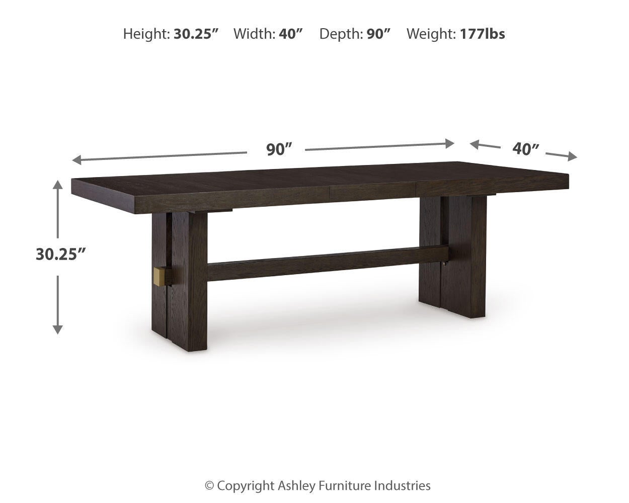 Burkhaus RECT Dining Room EXT Table Signature Design by Ashley®