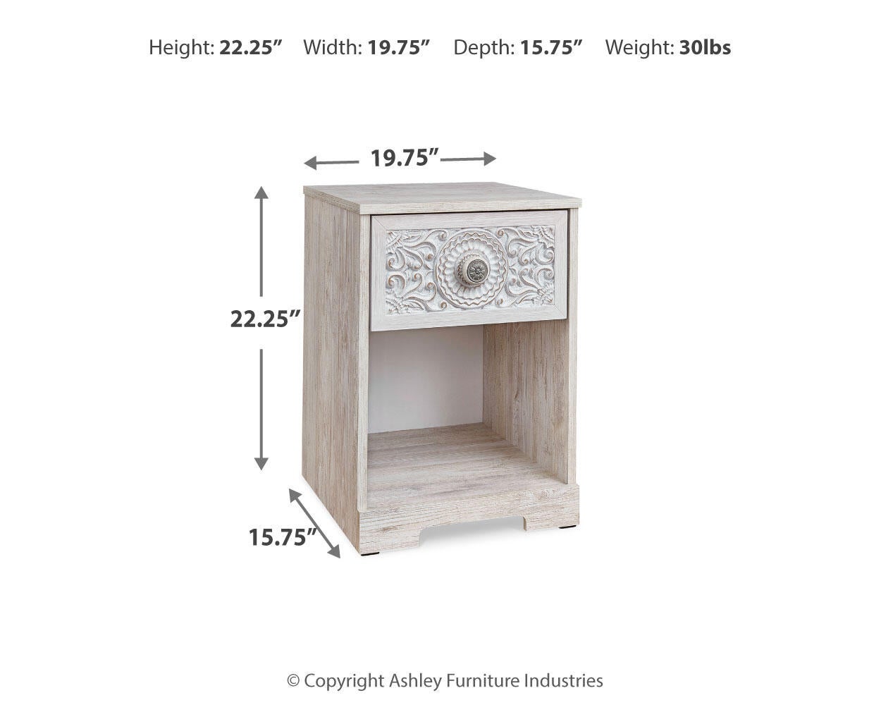 Paxberry One Drawer Night Stand Signature Design by Ashley®