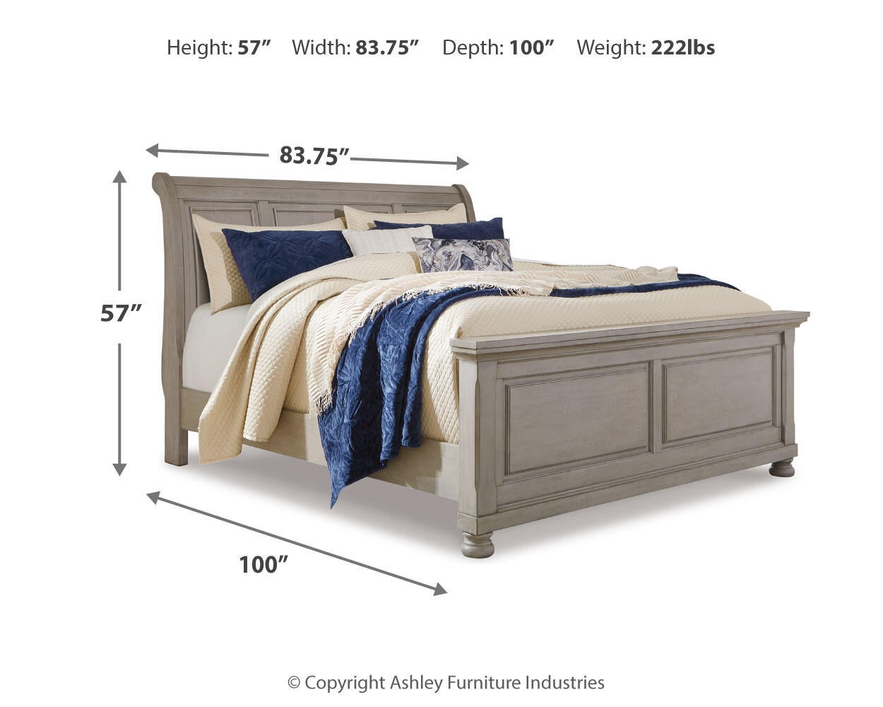 Lettner California  Sleigh Bed Signature Design by Ashley®
