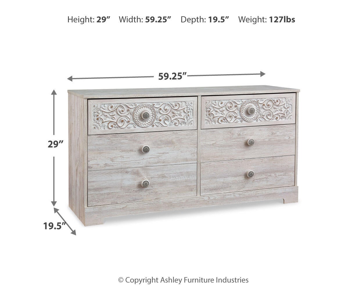 Paxberry Six Drawer Dresser Signature Design by Ashley®