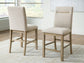 Lasinger Upholstered Barstool (2/CN) Signature Design by Ashley®