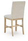 Lasinger Upholstered Barstool (2/CN) Signature Design by Ashley®