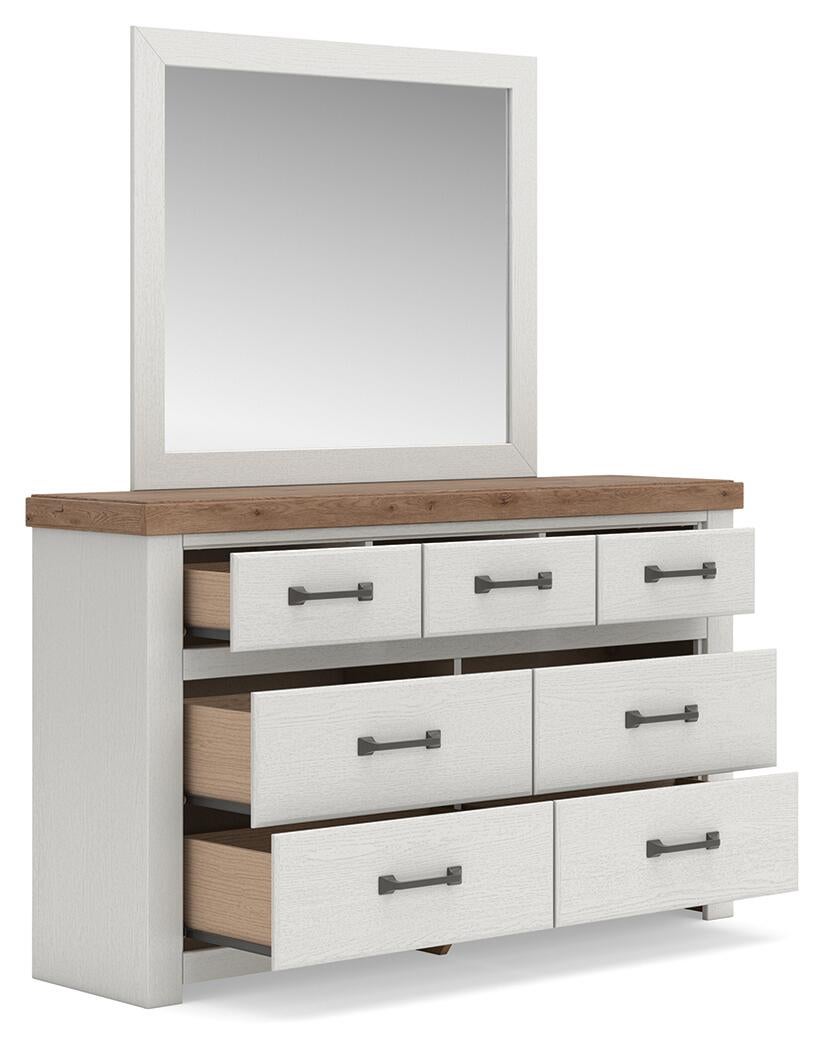 Savonport  Panel Bed, Dresser And Mirror Benchcraft®