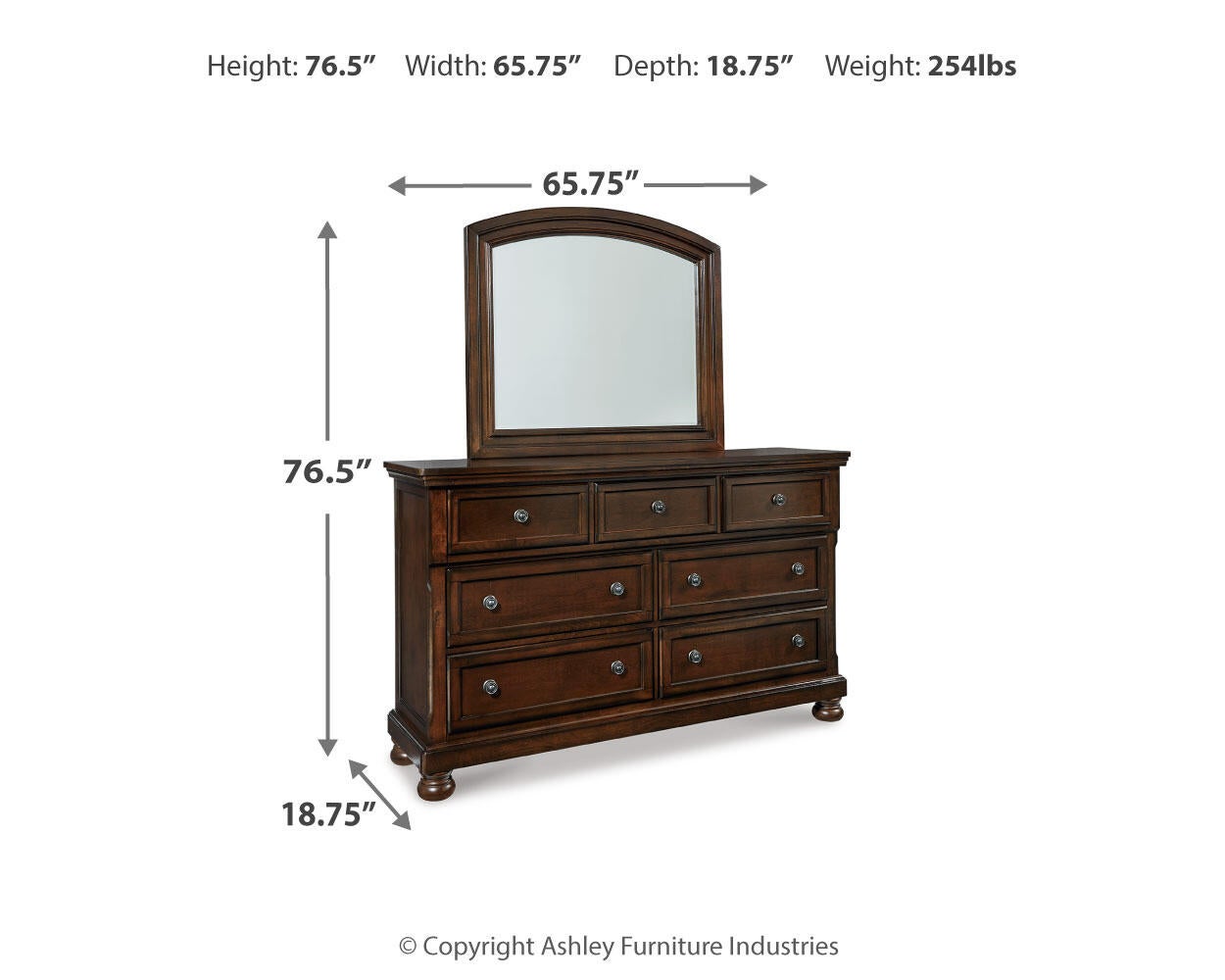 Porter Dresser and Mirror Millennium® by Ashley