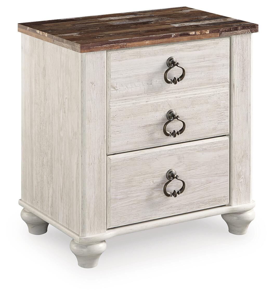 Willowton Two Drawer Night Stand Signature Design by Ashley®