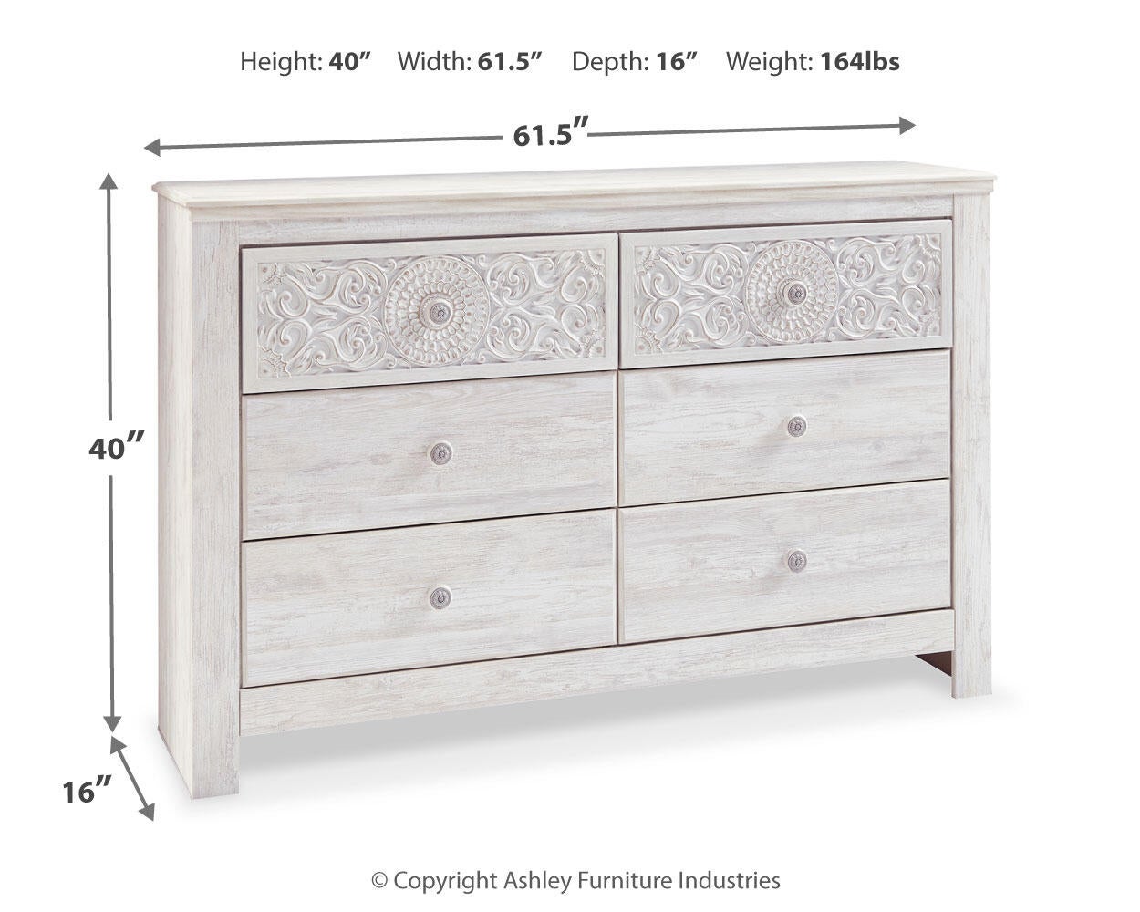 Paxberry Six Drawer Dresser Signature Design by Ashley®