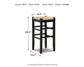 Mirimyn Tall Stool (2/CN) Signature Design by Ashley®