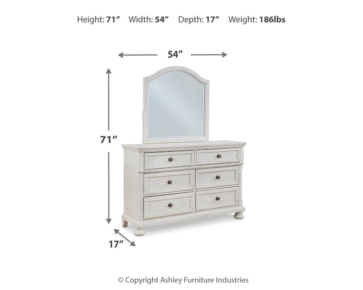 Robbinsdale Dresser and Mirror Signature Design by Ashley®