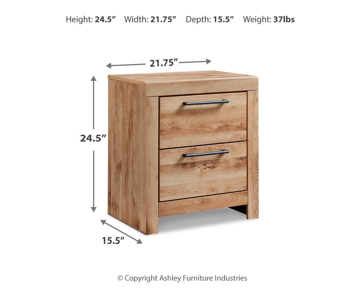 Hyanna Two Drawer Night Stand Signature Design by Ashley®