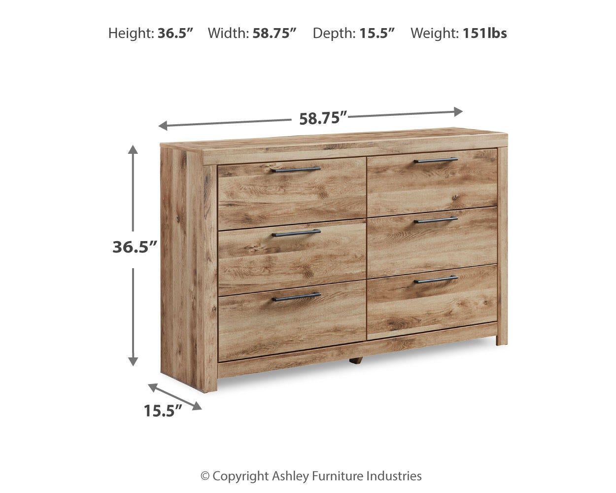 Hyanna Six Drawer Dresser Signature Design by Ashley®