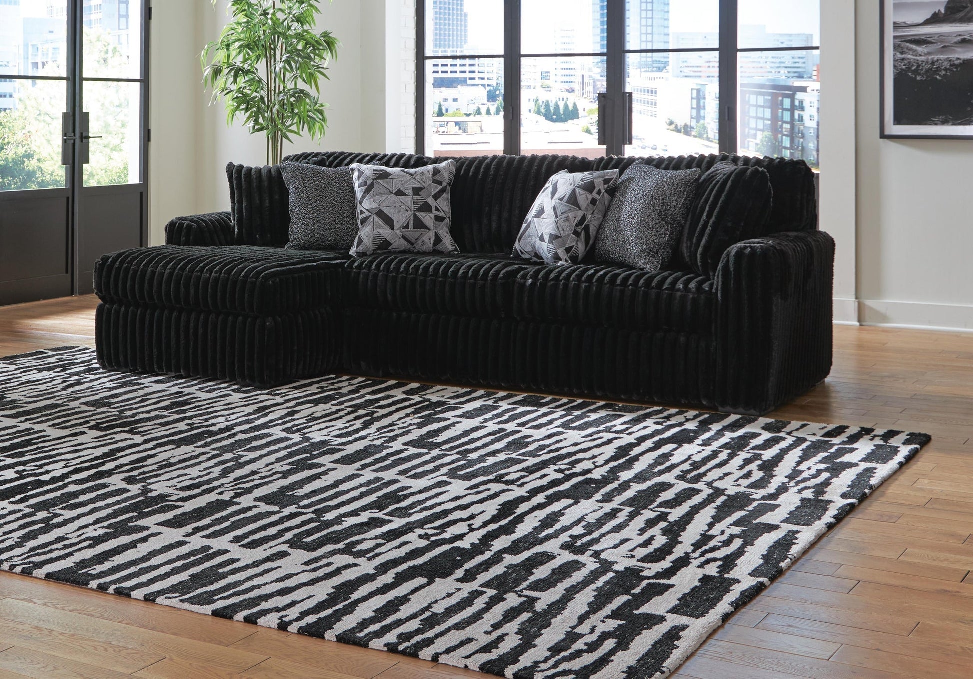 Midnight-Madness 3-Piece Sectional with Chaise Signature Design by Ashley®