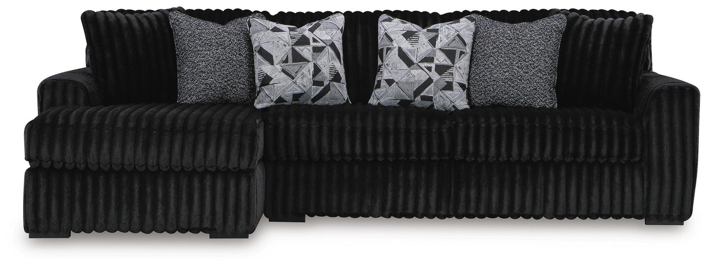 Midnight-Madness 3-Piece Sectional with Chaise Signature Design by Ashley®