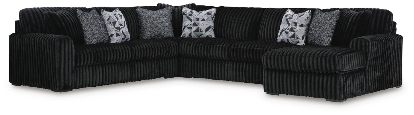 Midnight-Madness 6-Piece Sectional with Chaise Signature Design by Ashley®